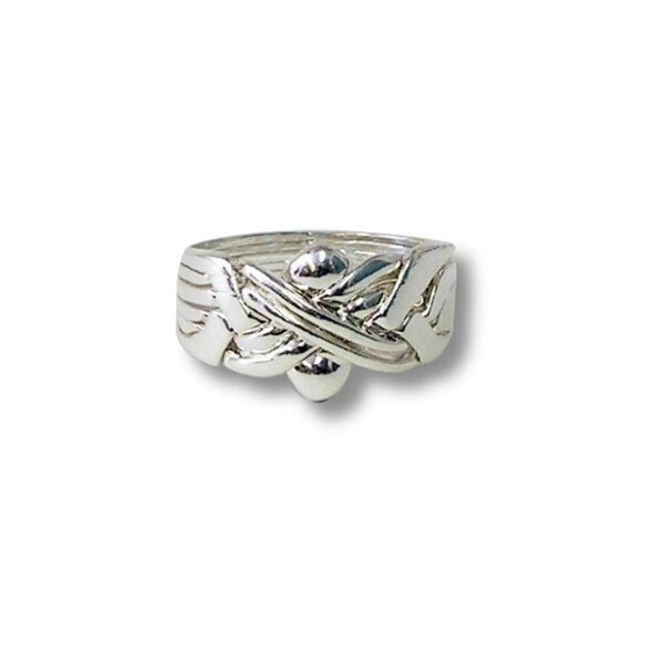6 Band - Sterling Silver Puzzle Ring