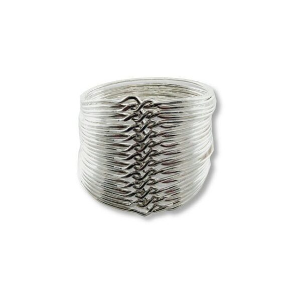 24 Band - Sterling Silver Puzzle Ring