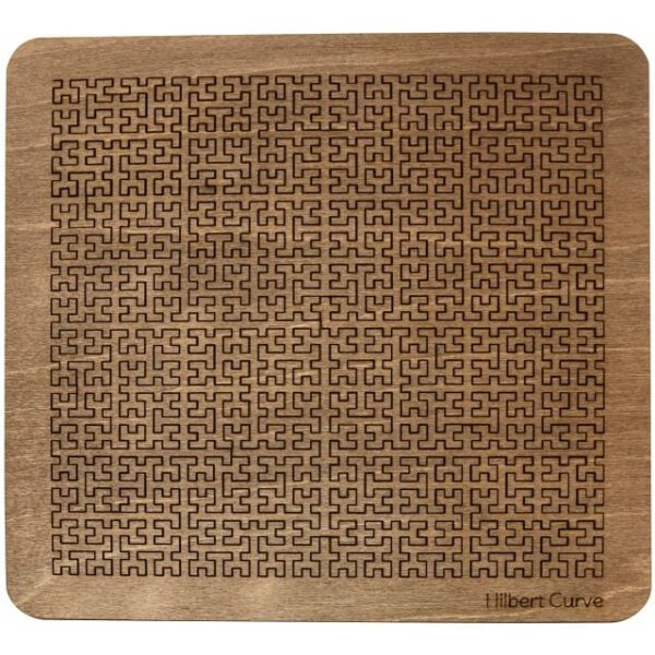 Wooden Fractal Tray Puzzle - Hilbert Curve