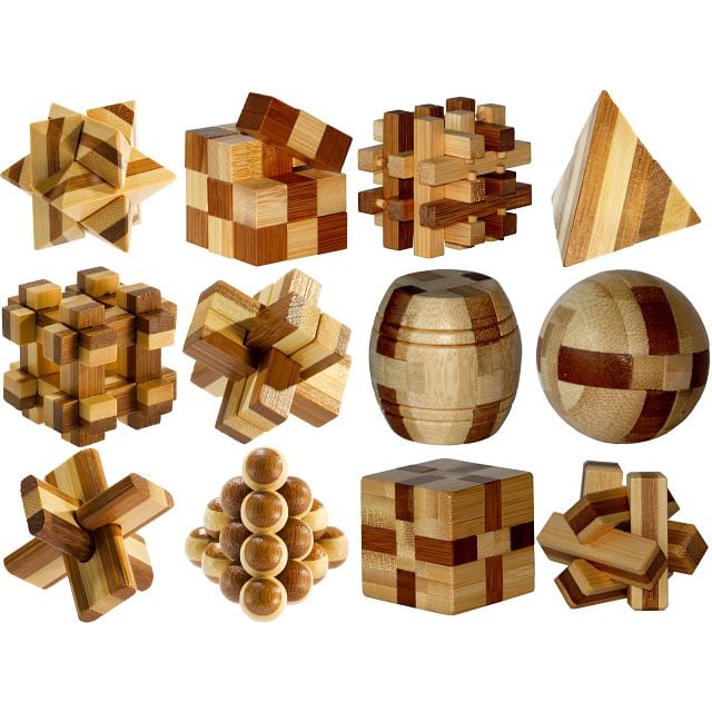E3D Bamboo Mini Puzzles - Set of 12