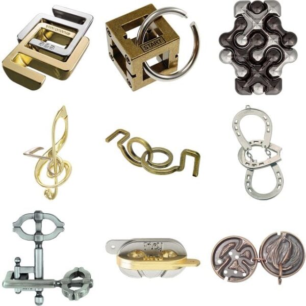 .Level 6 - a set of 9 Hanayama puzzles