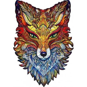 Fiery Fox - Shaped Wooden Jigsaw Puzzle