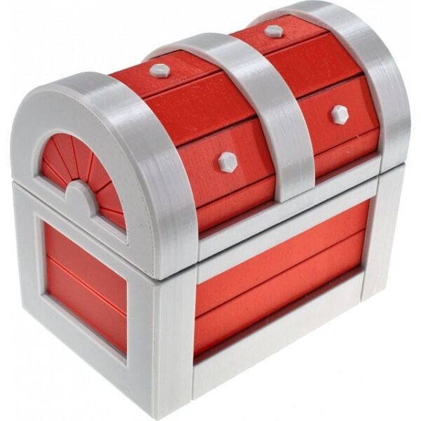 Treasure Chest Puzzle Box - Silver Design